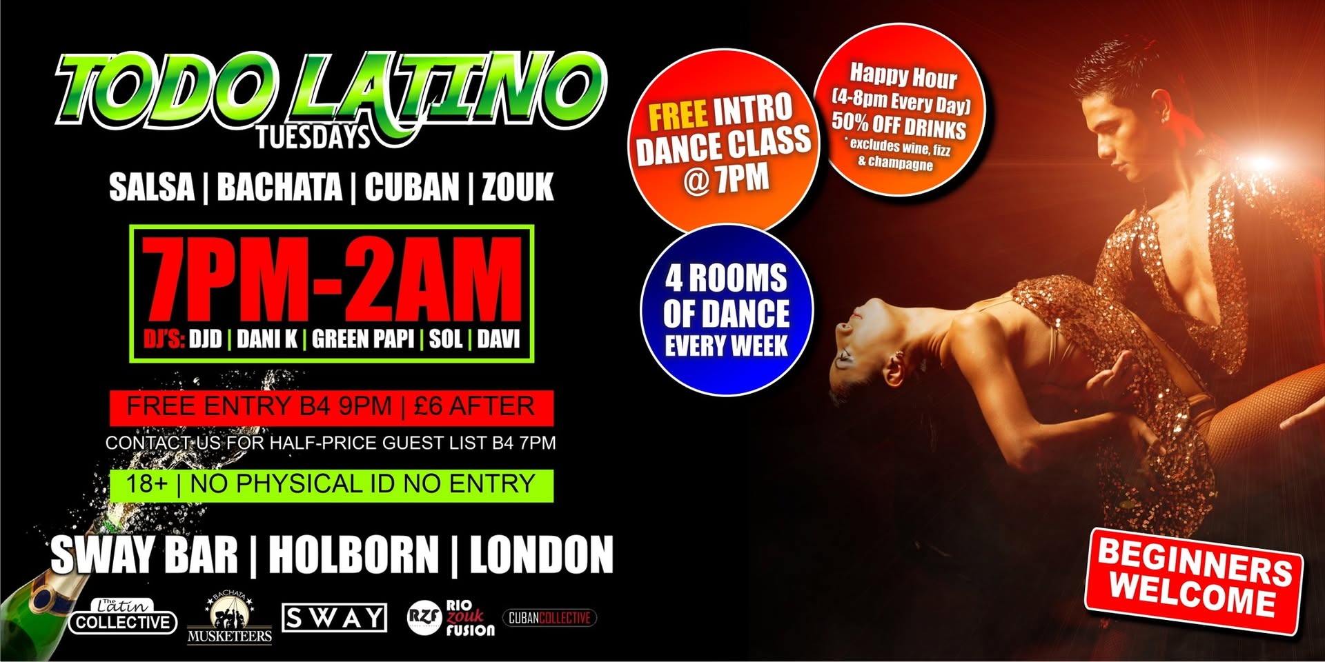 TODO Latino Tuesdays at SWAY Bar (N)